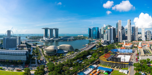 新加坡城市风光 亚洲
