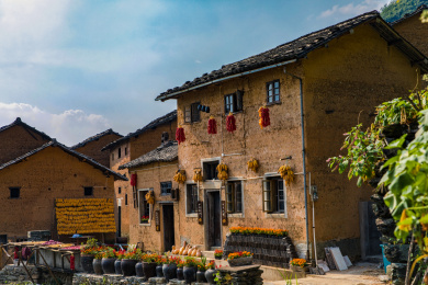 中国安徽省黄山市歙县-阳产土楼