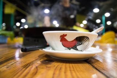 广东大排档特色餐具公鸡碗
