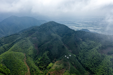 中国安徽黄山市燕山村晨曦
