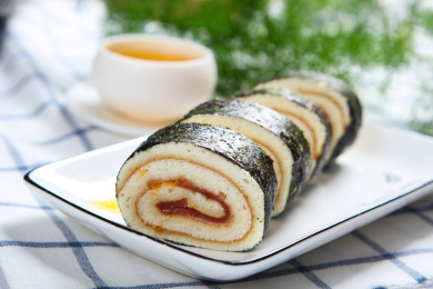 美味点心零食海苔肉松蛋糕卷