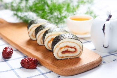 美味点心零食海苔肉松蛋糕卷