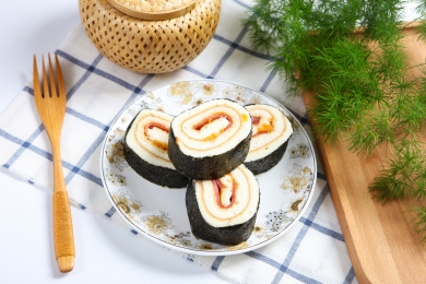 美味点心零食海苔肉松蛋糕卷