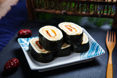 美味点心零食海苔肉松蛋糕卷