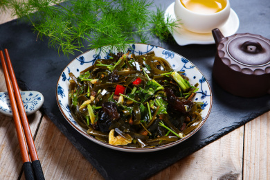 传统家常小菜酸辣凉拌海带丝