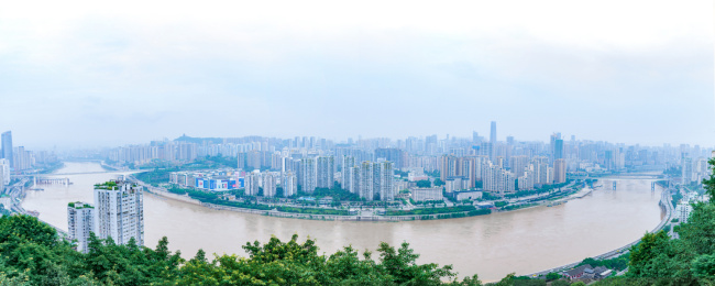 中国城市重庆渝中半岛
