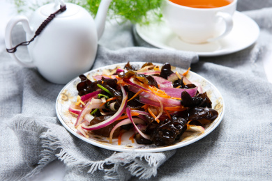 爽口凉拌菜黑木耳凉拌洋葱