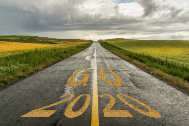 2020新年开始中国新疆独库公路背景