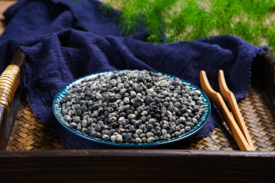 中国传统医学中草药材淡豆豉
