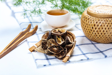 传统中医茶饮中药材药用青皮