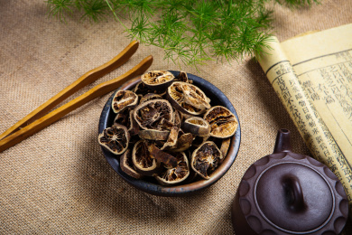 传统中医茶饮中药材药用青皮