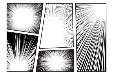 漫画速度感线条特效