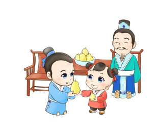 孔融让梨的故事
