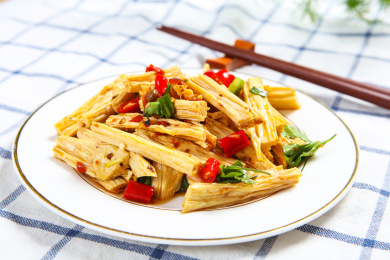 美味素菜小吃麻辣凉拌腐竹