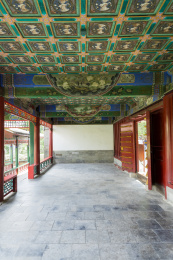 北京颐和园景区谐趣园大门