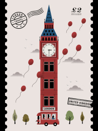 英国大笨钟插画