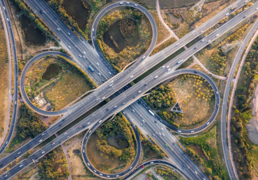 中国广东省中山市沙古公路立环状交桥