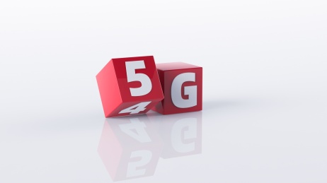 第五代移动通讯技术（5G），5G替代4G方块创意图片
