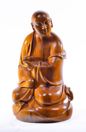 十八罗汉木雕像