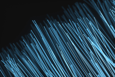 黑暗环境里的发光粒子 三维渲染