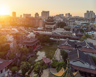 中国广州粤剧艺术博物馆古建筑景观