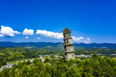 广东省丰顺县丰良镇双溪村文塔-斜塔