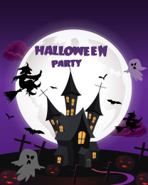 万圣节的背景矢量背景插画（二）
