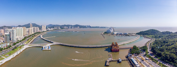 中国广东珠海日月贝歌剧院建筑景观