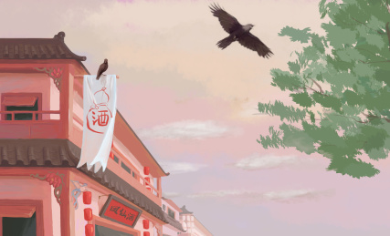 中国风建筑绘画