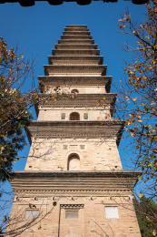 中国山西运城永济市普救寺砖塔