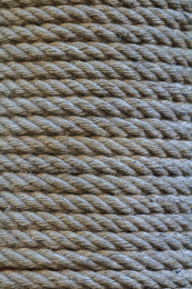 缠绕麻绳纹路特写