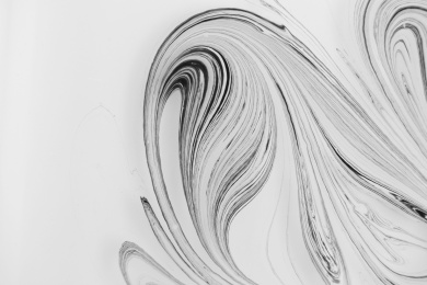 中国传统水影画系列创作墨流艺术