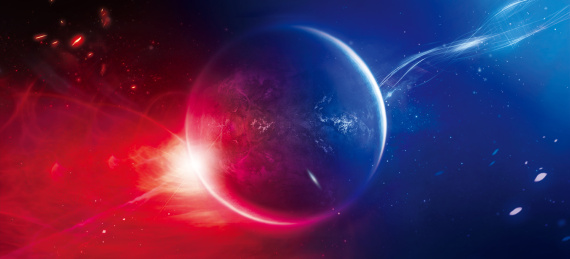 红蓝对抗宇宙星空 红蓝对抗