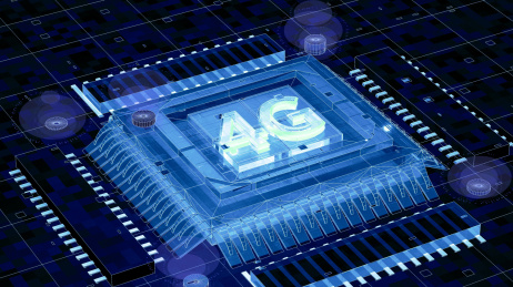 4G移动通信科幻全息投影背景