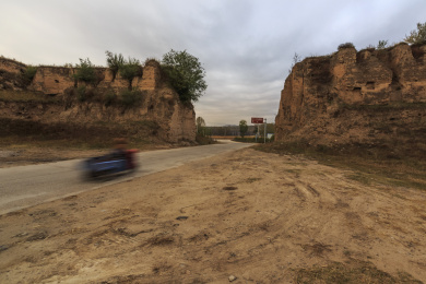 中国山西右玉右卫镇32边长城自然风光