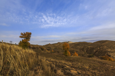 中国山西右玉右卫镇32边长城自然风光