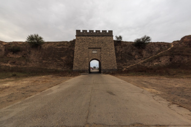 中国山西右玉右卫镇32边长城自然风光