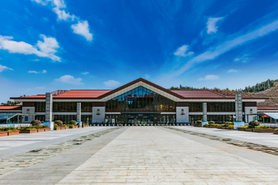 中国福建省武夷山市高铁北站建筑环境