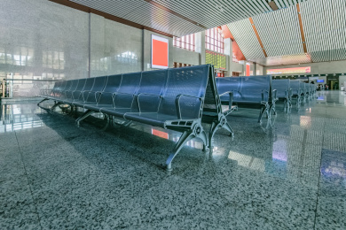 中国福建省武夷山市高铁北站候车大厅室内建筑环境