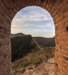 中国山西朔州市山阴县新广武明长城自然风光