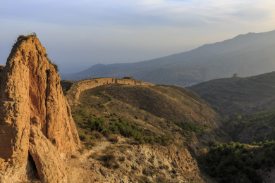 中国山西朔州市山阴县新广武明长城自然风光
