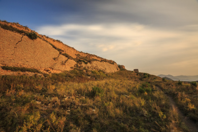 中国山西朔州市山阴县新广武明长城自然风光