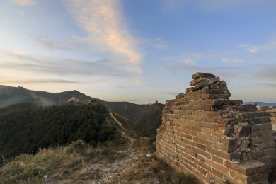 中国山西朔州市山阴县新广武明长城自然风光