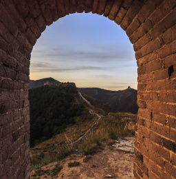 中国山西朔州市山阴县新广武明长城自然风光