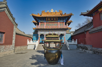 内蒙古呼和浩特大昭寺大乐殿正面