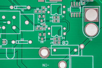 一块pcb嵌入式印制电路板静物特写