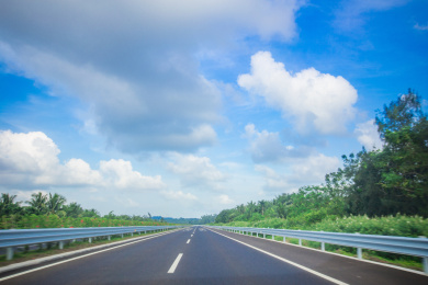 中国亚热带地区海南的高速公路