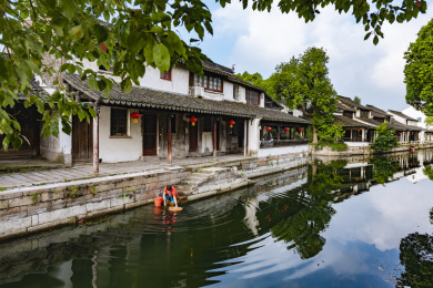 中国江苏省苏州市黎里古镇美景