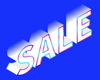 SALE炫彩渐变矢量插画素材