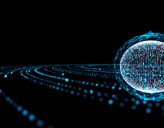 未来地球数据传输信息科技背景